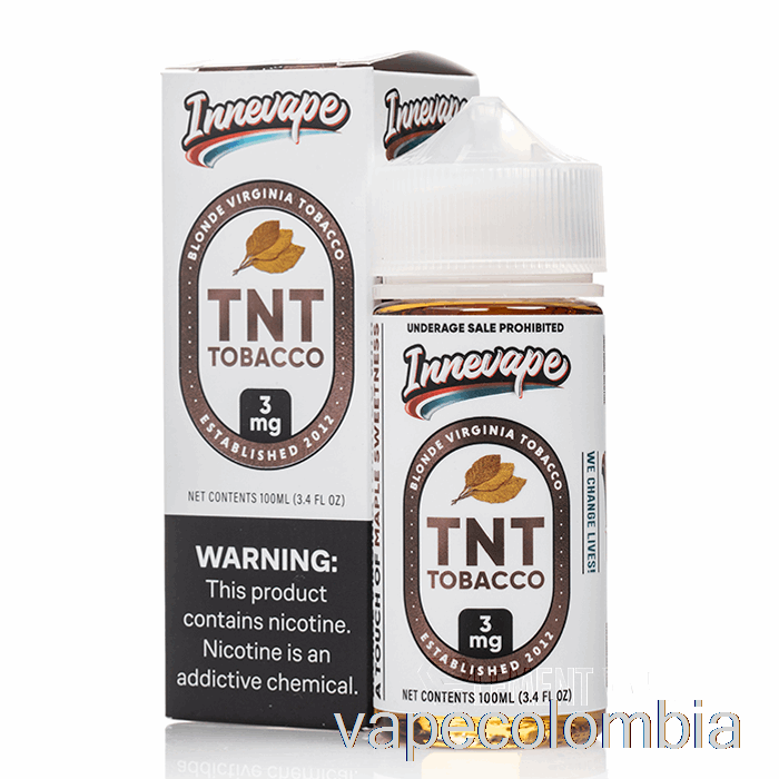 Kit Vape Completo Tnt Tabaco - E-líquidos Innevape - 100ml 3mg